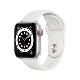 APPLE Apple Watch Series 6 40mm LTE Silver ALU Aluminium | White Sport Band
