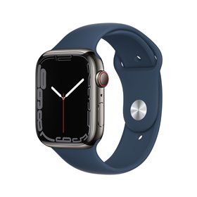 APPLE Apple Watch series 7 45mm LTE Graphite SS Stainless Steel | Abyss Blue Sport Band