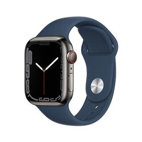 APPLE Apple Watch series 7 41mm LTE Graphite SS Stainless Steel | Abyss Blue Sport Band