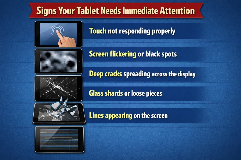 visual representation of Signs Your Tablet Needs Immediate Attention