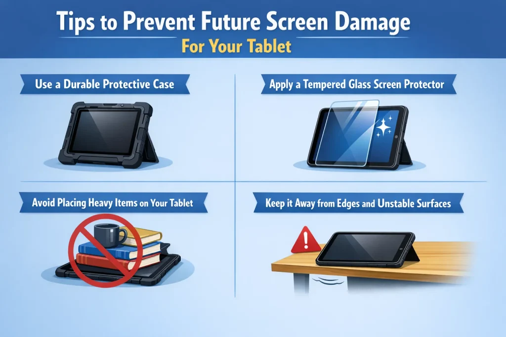 visual representation of Tips to Prevent Future Screen Damage