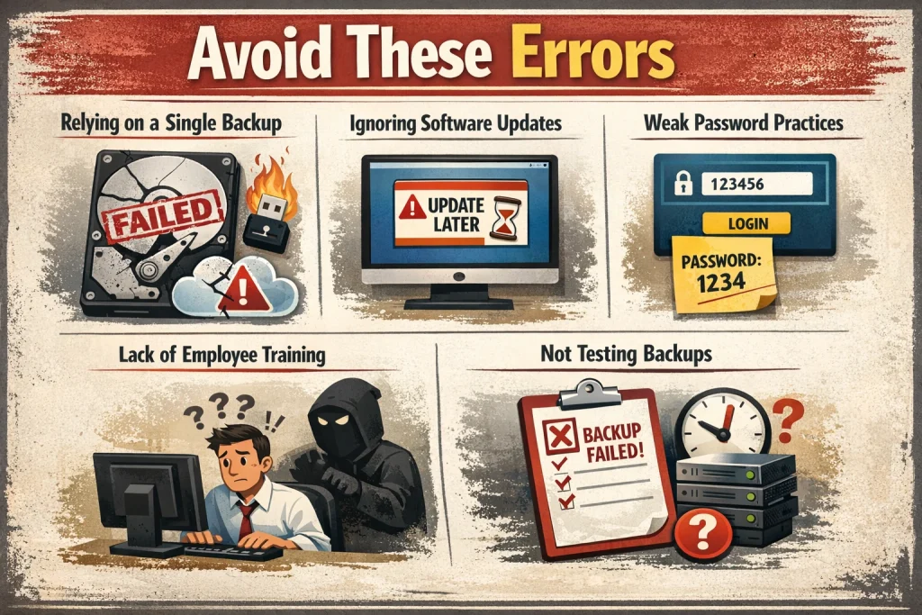  Data Loss Common Mistakes