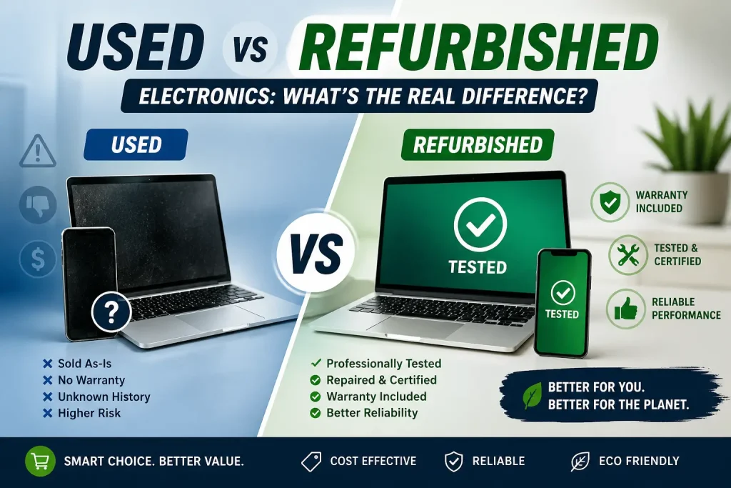 Used vs Refurbished Electronics