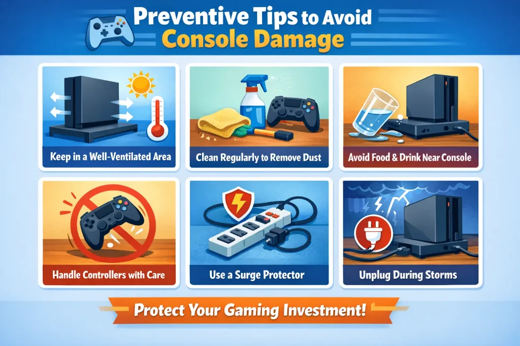 Preventive tips to avoid PlayStation and Xbox console damage and overheating