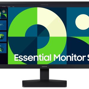 Samsung Essential S3 S24D310EAU - S31D Series - LED monitor - 24" - 1920 x 1080 Full HD (1080p) @ 75 Hz - VA - 250 cd/m² - 3000:1 - 5 ms - HDMI, VGA - black