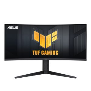 ASUS TUF Gaming VG34VQL3A - LED monitor - gaming - curved - 34" - 3440 x 1440 WQHD @ 180 Hz - VA - 400 cd/m² - 4000:1 - DisplayHDR 400 - 1 ms - 2xHDMI, 2xDisplayPort - speakers - black