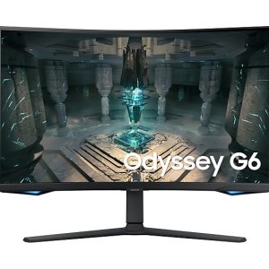 Samsung Odyssey G6 S32BG650EU - G65B Series - LED monitor - Smart - gaming - curved - 32" - 2560 x 1440 QHD @ 240 Hz - VA - 350 cd/m² - 2500:1 - DisplayHDR 600 - 1 ms - 2xHDMI, DisplayPort - speakers - black