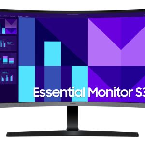 Samsung Essential S3 S27D396GAU - S39GD Series - LED monitor - curved - 27" - 1920 x 1080 Full HD (1080p) @ 100 Hz - VA - 250 cd/m² - 4000:1 - 4 ms - HDMI, VGA - speakers - black