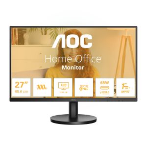 AOC Basic-line 27B3CA2 - B3 Series - LED monitor - 27" - 1920 x 1080 Full HD (1080p) @ 100 Hz - IPS - 250 cd/m² - 1300:1 - 1 ms - HDMI, USB-C - speakers