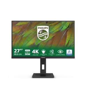 Philips 27B1U3900 - 3000 Series - LED monitor - 27" - 3840 x 2160 4K @ 60 Hz - IPS - 350 cd/m² - 1000:1 - 4 ms - 2xHDMI, DisplayPort, USB-C - speakers - black