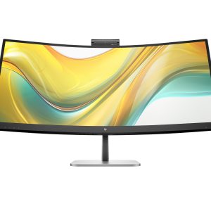 HP 534pm - Series 5 Pro - LED monitor - curved - 34" - 3440 x 1440 WQHD @ 100 Hz - VA - 400 cd/m² - 4000:1 - 5 ms - HDMI, DisplayPort, USB-C - jet black, natural silver (stand)