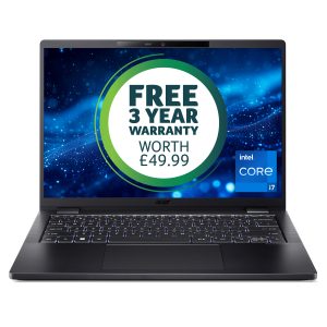 Acer TravelMate P6 14 TMP614-53-TCO - 180-degree hinge design - Intel Core i7 - 1355U / up to 5 GHz - Evo - Win 11 Pro - Intel Iris Xe Graphics - 16 GB RAM - 512 GB SSD - 14" IPS 1920 x 1200 - Ethernet - Wi-Fi 6E - galaxy black - kbd: UK
