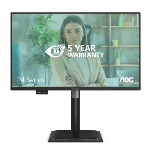AOC 24P4U - LED monitor - 24" - 1920 x 1080 Full HD (1080p) @ 120 Hz - IPS - 1500:1 - 4 ms - HDMI, DisplayPort - speakers - black