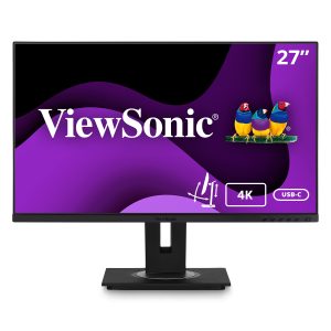 ViewSonic VG2756-4K - LED monitor - 27" - 3840 x 2160 4K - IPS - 350 cd/m² - 1000:1 - 5 ms - 2xHDMI, DisplayPort, USB-C - speakers