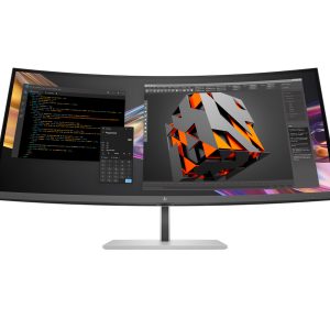 HP 738pu - Series 7 Pro - LED monitor - curved - 38" (37.52" viewable) - 3840 x 1600 WQHD+ @ 60 Hz - IPS Black - 400 cd/m² - 2000:1 - DisplayHDR 400 - 5 ms - Thunderbolt 4, HDMI, DisplayPort, USB-C - speakers - black, silver