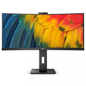 Philips 34B1U5600CH - 5000 Series - LED monitor - curved - 34" - 3440 x 1440 WQHD @ 120 Hz - VA - 350 cd/m² - 3000:1 - 4 ms - HDMI, DisplayPort, USB-C - speakers - textured black