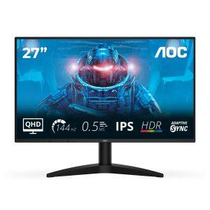 AOC Q27B36X - B36 Series - LCD monitor - 27" - 2560 x 1440 QHD @ 144 Hz - IPS - 300 cd/m² - 1500:1 - HDR10 - 0.5 ms - HDMI, DisplayPort - black