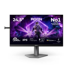 AOC AGON PRO AG256FS - AG6 Series - LED monitor - gaming - 25" (24.5" viewable) - 1920 x 1080 Full HD (1080p) @ 390 Hz - Fast IPS - 400 cd/m² - 1000:1 - DisplayHDR 400 - 0.3 ms - 2xHDMI, DisplayPort - black