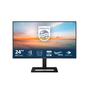 Philips 24E1N1300AE - LED monitor - 24" (23.8" viewable) - 1920 x 1080 Full HD (1080p) @ 100 Hz - IPS - 1300:1 - 1 ms - HDMI, USB-C - speakers - textured black