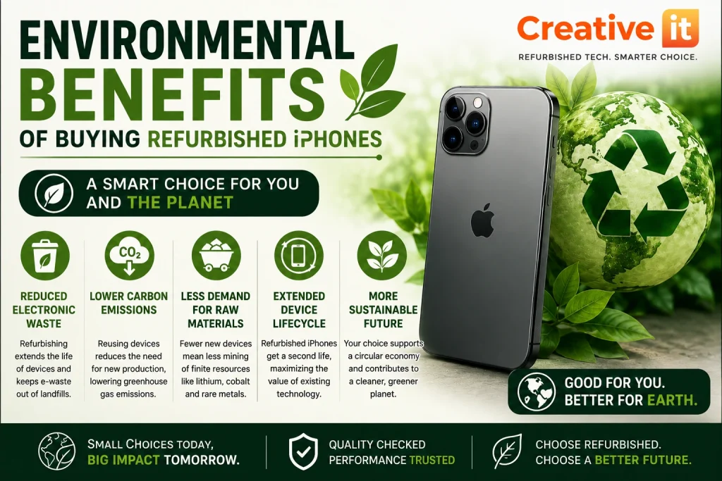 Environmental benefits of refurbished iPhones