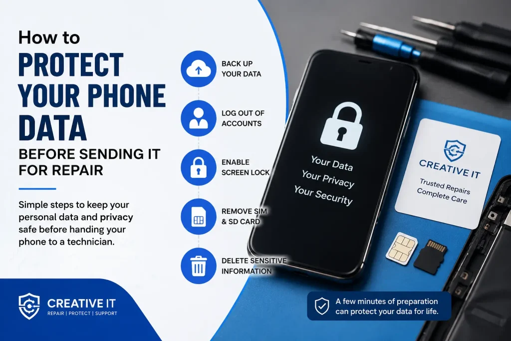 protect phone data before repair