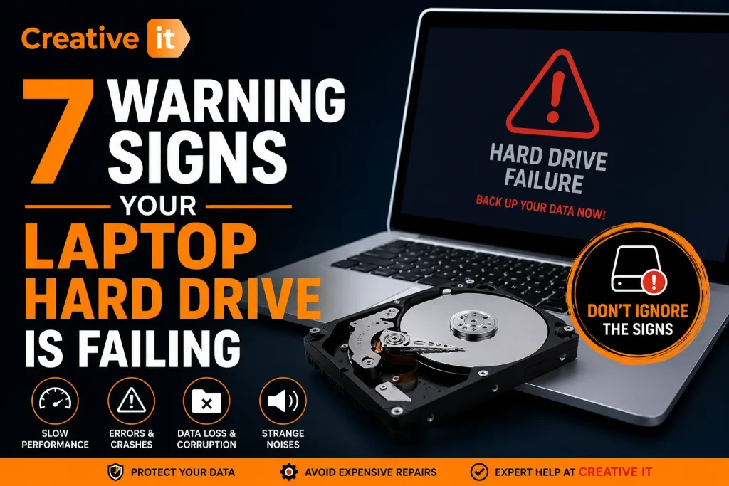 laptop hard drive failing