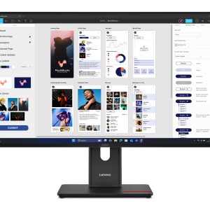 Lenovo ThinkVision T32UD-40 - LED monitor - 32" (31.5" viewable) - 3840 x 2160 4K @ 75 Hz - IPS - 350 cd/m² - 1500:1 - 4 ms - HDMI, DisplayPort, USB-C - eclipse black