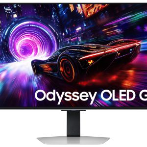 Samsung Odyssey OLED G8 S32FG810SU - G81SF Series - OLED monitor - gaming - 32" - 3840 x 2160 4K UHD (2160p) @ 240 Hz - 260 cd/m² - 1000000:1 - DisplayHDR 400 True Black - 0.03 ms - 2xHDMI, DisplayPort - silver