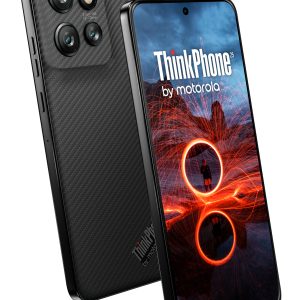 Motorola ThinkPhone 25 - 5G smartphone - dual-SIM - RAM 8 GB / Internal Memory 256 GB - pOLED display - 6.36" - 2670 x 1220 pixels (120 Hz) - 3x rear cameras 50 MP, 13 MP, 10 MP - front camera 32 MP - carbon black