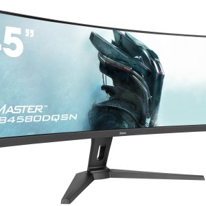 iiyama G-MASTER Red Eagle GCB4580DQSN-B1 - LED monitor - gaming - curved - 44.5" - 5120 x 1440 Dual Quad HD @ 165 Hz - VA - 450 cd/m² - 3000:1 - 0.8 ms - 2xHDMI, DisplayPort, 2xUSB-C - speakers - black, matte