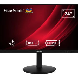 ViewSonic VG2409U-2 - LED monitor - 24" - 1920 x 1080 Full HD (1080p) @ 100 Hz - IPS - 350 cd/m² - 1300:1 - HDR10 - 4 ms - HDMI, DisplayPort, USB-C - speakers