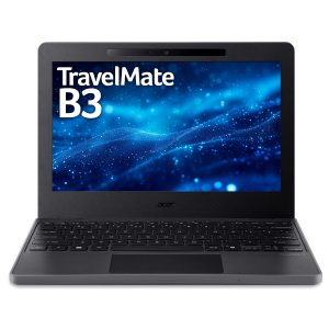 Acer TravelMate B3 11 TMB311-34-TCO - 180-degree hinge design - Intel N-series - N150 / up to 3.6 GHz - Win 11 Pro Education - Intel Graphics - 8 GB RAM - 128 GB eMMC - 11.6" IPS 1366 x 768 - Gigabit Ethernet - Wi-Fi 6E, Bluetooth - shale black - kbd: UK