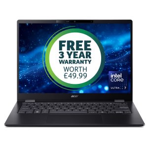 Acer TravelMate P6 14 AI TMP614-54-TCO - Copilot+ PC - 180-degree hinge design - Intel Core Ultra 7 - 256V / up to 4.8 GHz - Evo - Win 11 Pro - Intel Arc Graphics 140V - 16 GB RAM - 512 GB SSD NVMe, QLC - 14" IPS 2880 x 1800 (WQXGA+) @ 120 Hz - Ethernet -