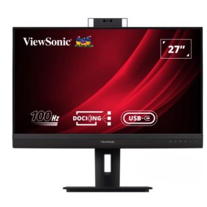 ViewSonic VG2757V-2K - LED monitor - 27" - 2560 x 1440 QHD @ 100 Hz - IPS - 350 cd/m² - 1300:1 - 5 ms - HDMI, DisplayPort, USB-C - speakers