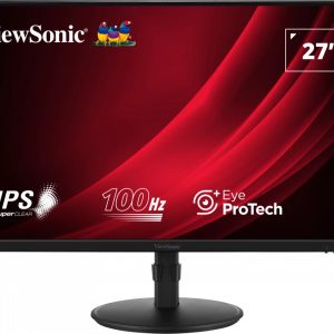 ViewSonic VG2708A-MHD - LED monitor - 27" - 1920 x 1080 Full HD (1080p) @ 100 Hz - IPS - 250 cd/m² - 1300:1 - 5 ms - HDMI, VGA, DisplayPort - speakers