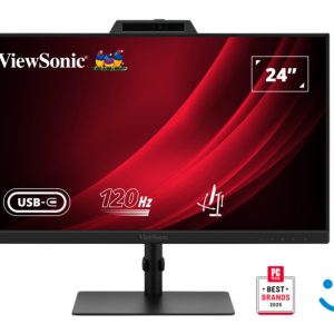 ViewSonic VG2441V - LED monitor - 24" (23.8" viewable) - 1920 x 1080 Full HD (1080p) @ 120 Hz - IPS - 250 cd/m² - 1500:1 - 4 ms - HDMI, DisplayPort, USB-C - speakers