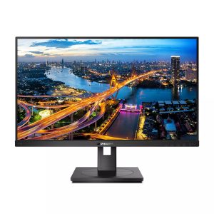 Philips 243B1 - LED monitor - 24" (23.8" viewable) - 1920 x 1080 Full HD (1080p) @ 75 Hz - IPS - 250 cd/m² - 1000:1 - 4 ms - HDMI, DisplayPort, USB-C - speakers - black texture