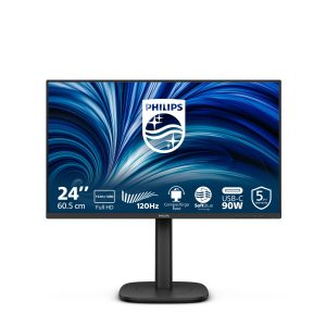 Philips 24B2U3301 - 3000 Series - LED monitor - 24" - 1920 x 1080 Full HD (1080p) @ 120 Hz - IPS - 1500:1 - HDMI, DisplayPort, USB-C - speakers - black