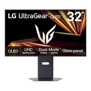 LG UltraGear 32GX850A-B - GX850A Series - OLED monitor - gaming - 32" (31.5" viewable) - 3840 x 2160 4K UHD (2160p) @ 165 Hz - 1300 cd/m² - 1500000:1 - DisplayHDR 400 True Black - 0.03 ms - 2xHDMI, DisplayPort