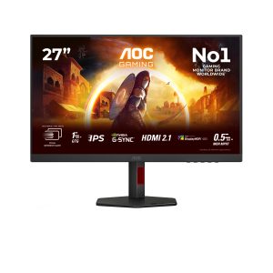 AOC Gaming U27G4R - LED monitor - gaming - 27" - 3840 x 2160 4K UHD (2160p) @ 160 Hz - Fast IPS - 400 cd/m² - 1000:1 - 0.3 ms - HDMI, DisplayPort - black, red