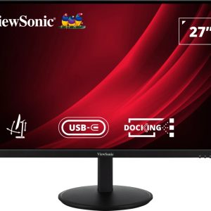 ViewSonic VG2709U-2K - LED monitor - 27" - 2560 x 1440 QHD @ 100 Hz - IPS - 350 cd/m² - 1000:1 - HDR10 - 4 ms - HDMI, DisplayPort, USB-C - speakers