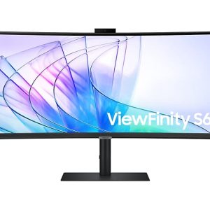 Samsung ViewFinity S6 S34C652VAU - S65VC Series - LED monitor - curved - 34" - 3440 x 1440 UWQHD @ 100 Hz - VA - 350 cd/m² - 3000:1 - HDR10 - 5 ms - HDMI, DisplayPort, USB-C - speakers - black