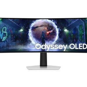 Samsung Odyssey OLED G9 S49DG934SU - G93SD Series - OLED monitor - gaming - curved - 49" - 5120 x 1440 Dual Quad HD @ 240 Hz - 250 cd/m² - 1000000:1 - HDR10, HDR10+ - 0.03 ms - DisplayPort, Micro HDMI, HDMI - silver