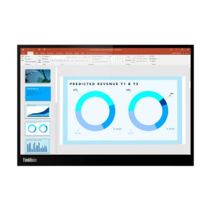 Lenovo ThinkVision M14d - LED monitor - 14" - portable - 2240 x 1400 2.2K @ 60 Hz - IPS - 300 cd/m² - 1500:1 - 6 ms - 2xUSB-C - raven black