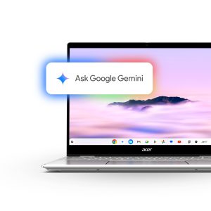 Acer Chromebook Plus Spin 514 CPE594-2N - Flip design - Kompanio Ultra - 910 / up to 3.62 GHz - Chrome OS - ARM Immortalis-G925 MC11 - 12 GB RAM - 256 GB SSD UFS - 14" IPS touchscreen 2880 x 1800 (WQXGA+) - Wi-Fi 7, Bluetooth - platinum silver - kbd: UK