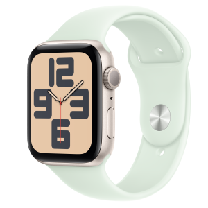 Apple Watch SE 3 GPS 44mm Starlight Aluminium Case with Starlight Sport Band - M/L
