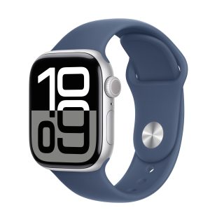 Apple Watch Series 11 GPS + Cellular 46mm Slate Titanium Case with Black Sport Band - M/L