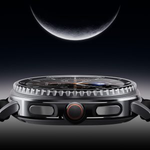 Samsung Galaxy Watch8 Classic - 46 mm - smart watch with hybrid band - hybrid eco-leather - band size: S/M/L - display 1.34" - 64 GB - NFC, Wi-Fi, Bluetooth, LTE - 4G - 63.5 g - black