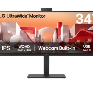 LG UltraWide 34BA85QE-B - LED monitor - curved - 34" - 3440 x 1440 UWQHD @ 60 Hz - IPS - 300 cd/m² - 1000:1 - HDR10 - 5 ms - 2xHDMI, DisplayPort, USB-C - speakers