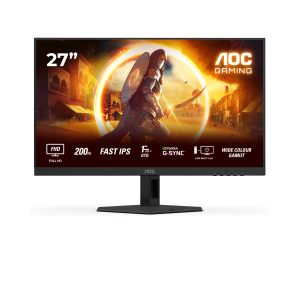AOC Gaming 27G4HRE - LED monitor - gaming - 27" - 1920 x 1080 Full HD (1080p) @ 200 Hz - Fast IPS - 300 cd/m² - HDR10 - 0.5 ms - 2xHDMI, DisplayPort - speakers